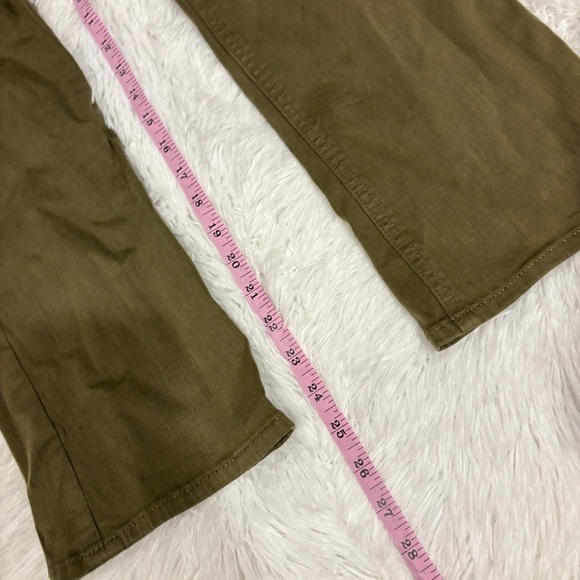 J. Crew Jeans 9" Billie Demi Boot Crop Olive Green Stretch Size 25 Style AQ781 - Picture 4 of 13